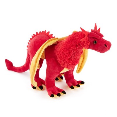 Zappi Co Kinder Stofftier Weich Kuscheltier Groß Plüschtier Lebensecht ROTER DRACHE