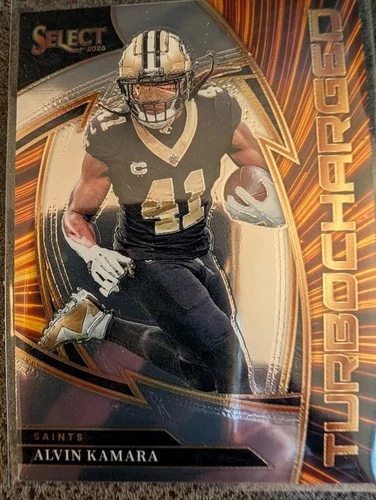2025 Panini-Select Football Alvin Kamara Turbocharged #7