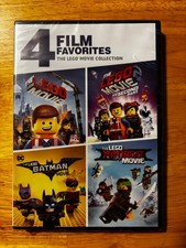 LEGO 4 Film Favorites - DVD - NEW - Lego 1 2 - Lego Batman - Ninjago