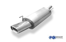 FOX Sportauspuffanlage ab Kat 1x135x80mm Absorber für VW Golf 3 1.4l-2.0l 1.9l D