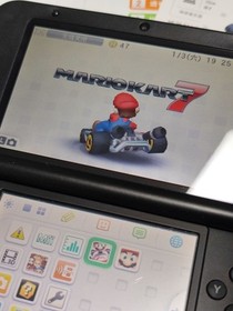 iQue New Nintendo 3DS XL Super Mario Silver Console Tested Japanese Version