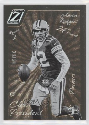 2022 Panini Zenith Class President Copper 13/50 Aaron Rodgers #CP-2005 0nr3