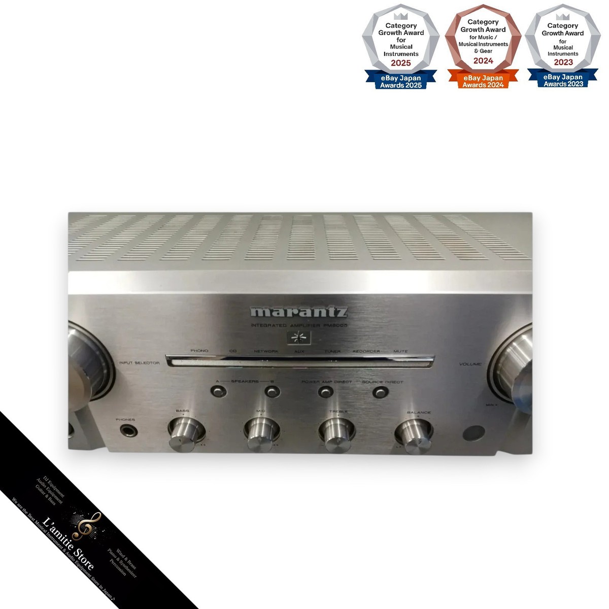 MARANTZ PM8005 Stereo Integrated Amplifier Japan PM 8005 Silver MARANTZ PM8005 Stereo Integrated Amplifier Japan PM 8005 Silver
