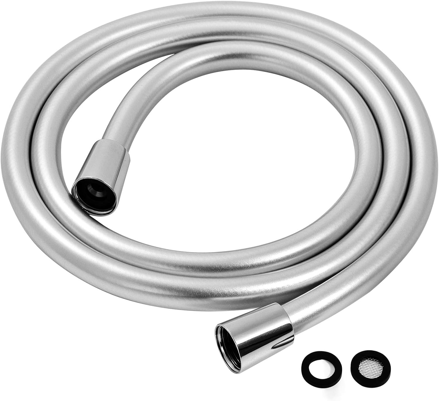 PVC Smooth Shower Hose Flexible Anti-Kink Handheld Shower Head Hose with Brass C
