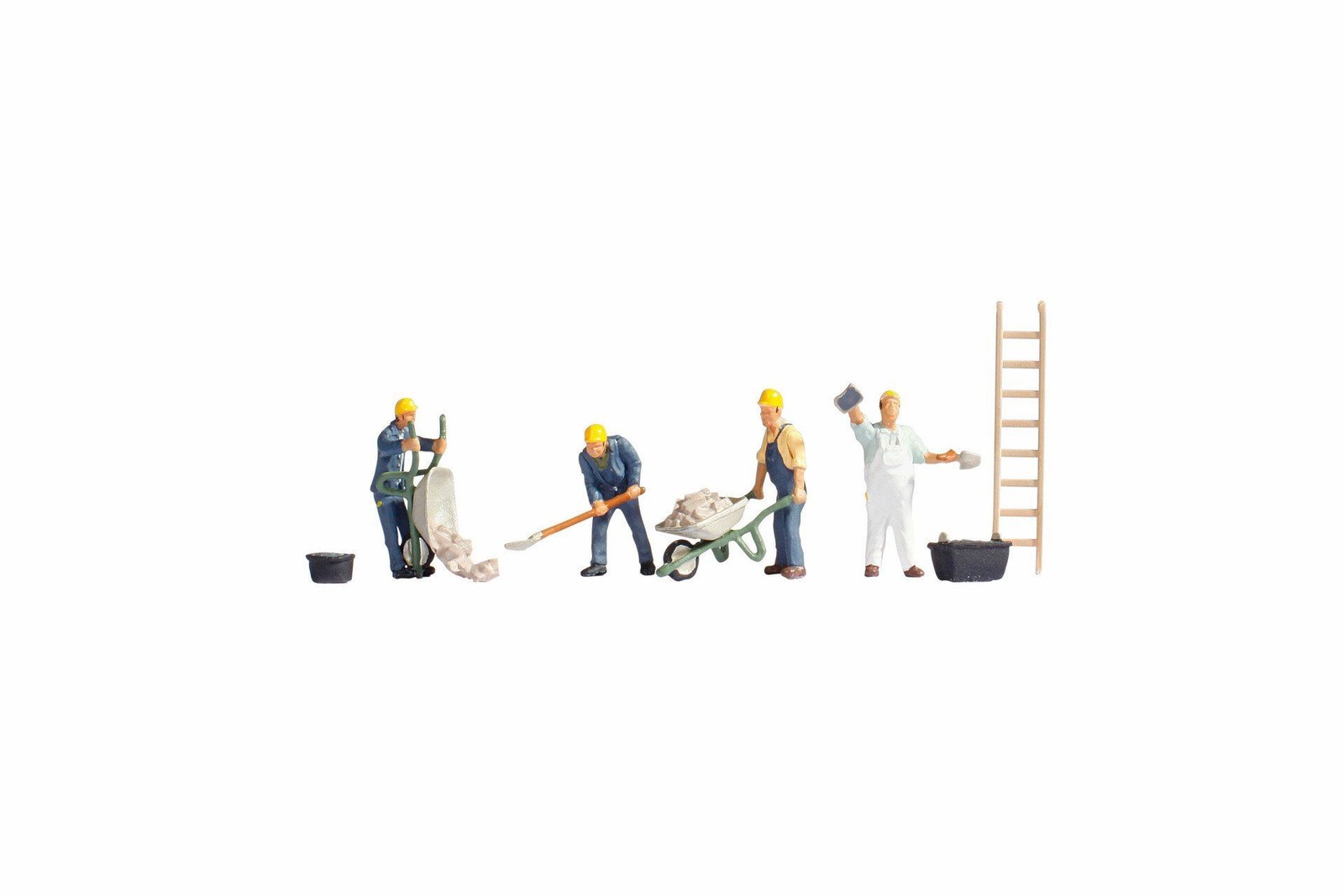 Bricklayers (4) Ladders Figures set TT gauge Noch 45055