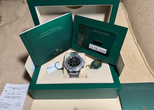 NEAR IMMACULATE - 2024 Rolex Cosmograph Daytona 126500LN Black Dial