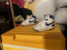 Vtg 1987 Nike Delta Force Toddler Baby Shoes Blue High Top Sneakers Size 4