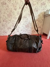 Greenburry Leder Reisetasche Sporttasche Weekender Braun Vintage Look - TOP