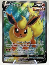 Pokemon Flareon V (Flamara) 169/203 Evolving Skies Drachenwandel Fullart EN