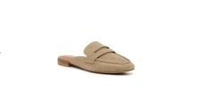Lucky Brand Denova Suede Loafer Mules Taupe W 8.5 Retail 90