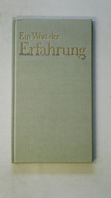 114846 EIN WORT DER ERFAHRUNG HC