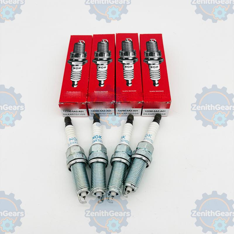 4PCS 12290-5A2-A01 IRIDIUM SPARK PLUGS DILKAR7G11GS FITS FOR NGK