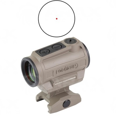 Holosun ARO-RD2-FDE ARO 2 MOA Red Dot 22MM Reflex Shake Awake Optic Sight