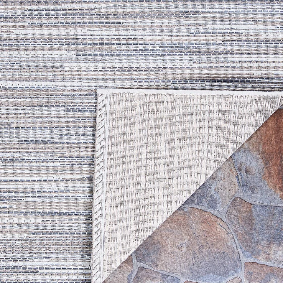 Alfombra de corredor interior exterior Monte Carlo - 2'3" x 7'10" Coastal Breeze en gris T... Foto 4 de 4