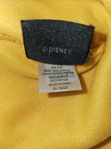 Calza berretto nappa Winnie the Pooh Disney giallo e rosso adulto taglia unica raro - Foto 4 di 4