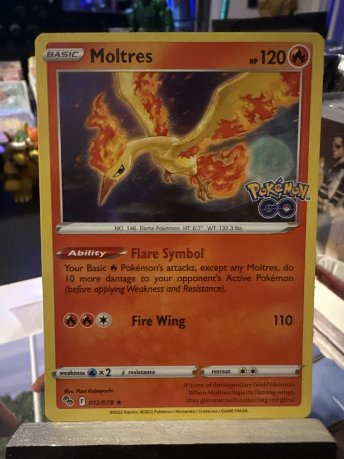 Moltres 012/078 Pokémon GO Holo