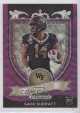 2021 Panini Prizm Draft Picks Crusade Purple Wave Prizm Sage Surratt #177 00qc