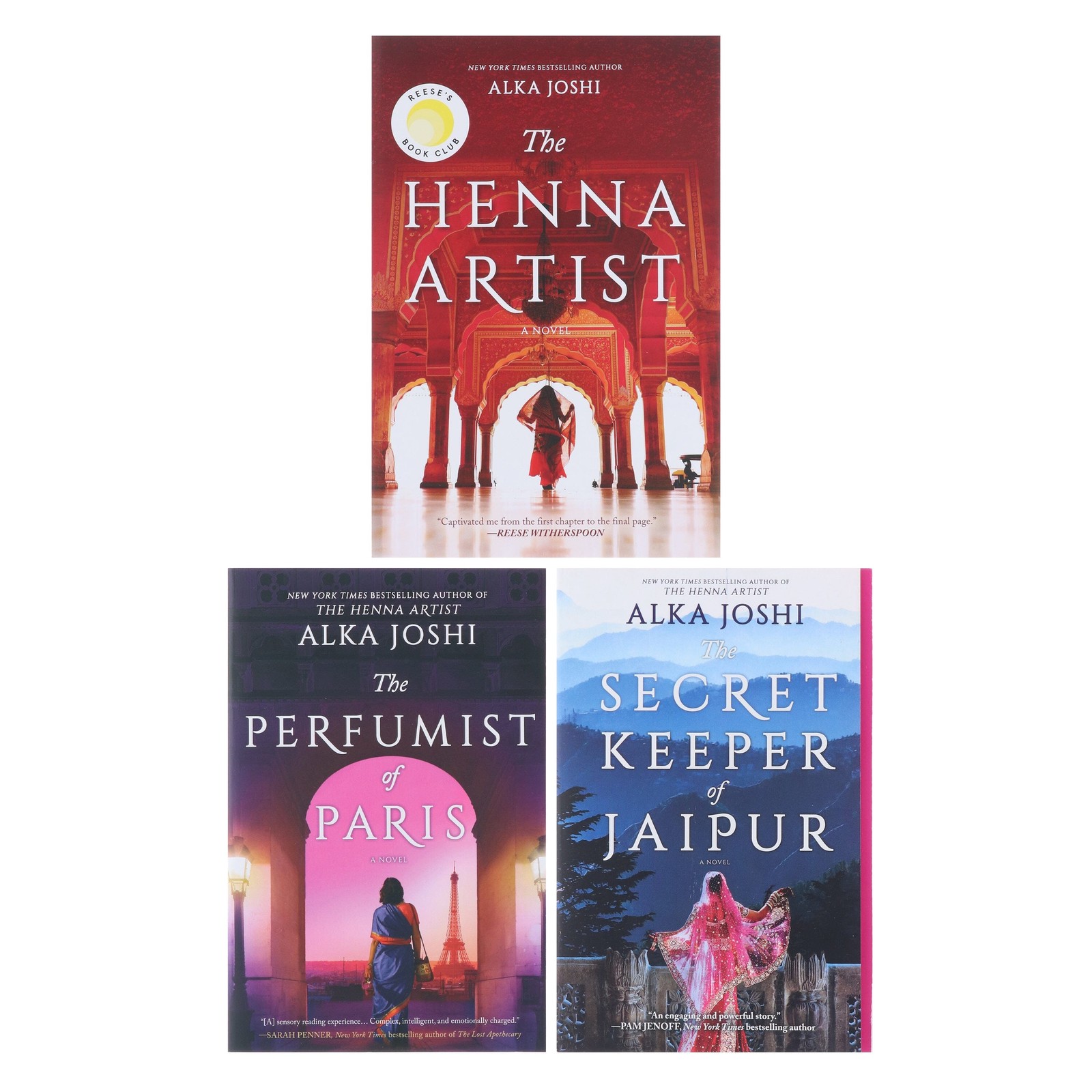 Jaipur Trilogy 3 Books Collection Set by Alka Joshi Henna Artist,Perfumist Paris - Image 2