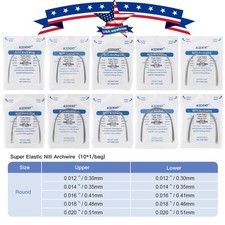 AZDENT Dental Orthodontic Super Elastic Niti Round Arch Wire natural form Round