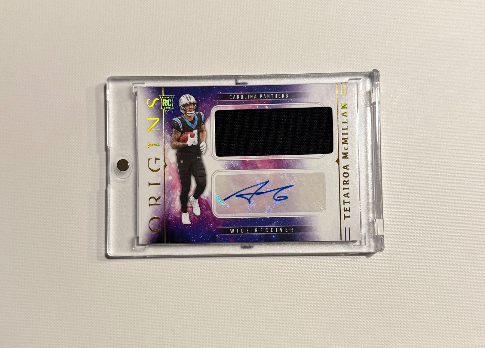 2025 Panini Origins Tetairoa McMillan (RC) Rookie Patch Auto #RJJ-TMN