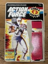 Rare Action Force 30 back Storm Shadow Card Back Unpunched Hasbro Palitoy