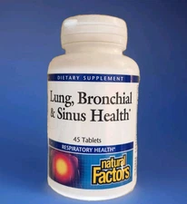 Lung, Bronchial & Sinus Health by Natural Factors,  Natural Supplement for Resp