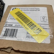 HP DesignJet Inkjet 36" x 150' Large Format Paper 4.9 mil Coated White Q1405B