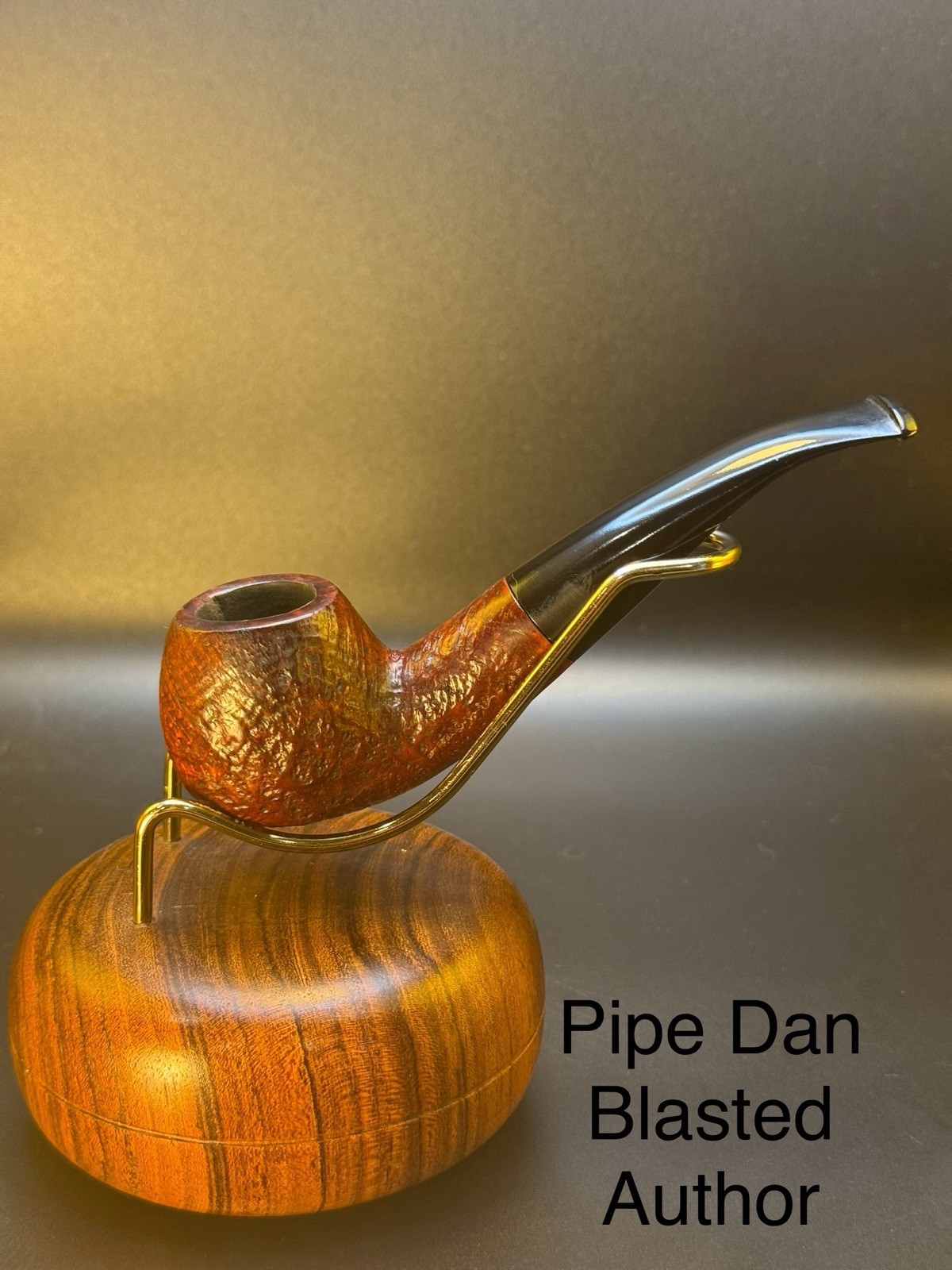 Vintage Pipe Dan Blasted Author Tobacco Pipe- Professionally Restored ...