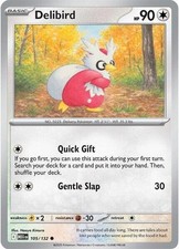 Delibird - 105/132 105/132 ME01: Mega Evolution Reverse Holofoil Pokémon TCG
