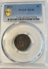 1871 Indian Head Cent Penny ( SEMI KEY ) PCGS XF 40