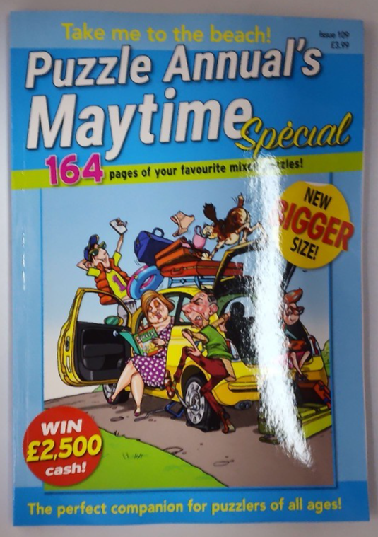 Puzzle Annual's Maytime Special magazine 2026. 164 pages of mixed puzzles