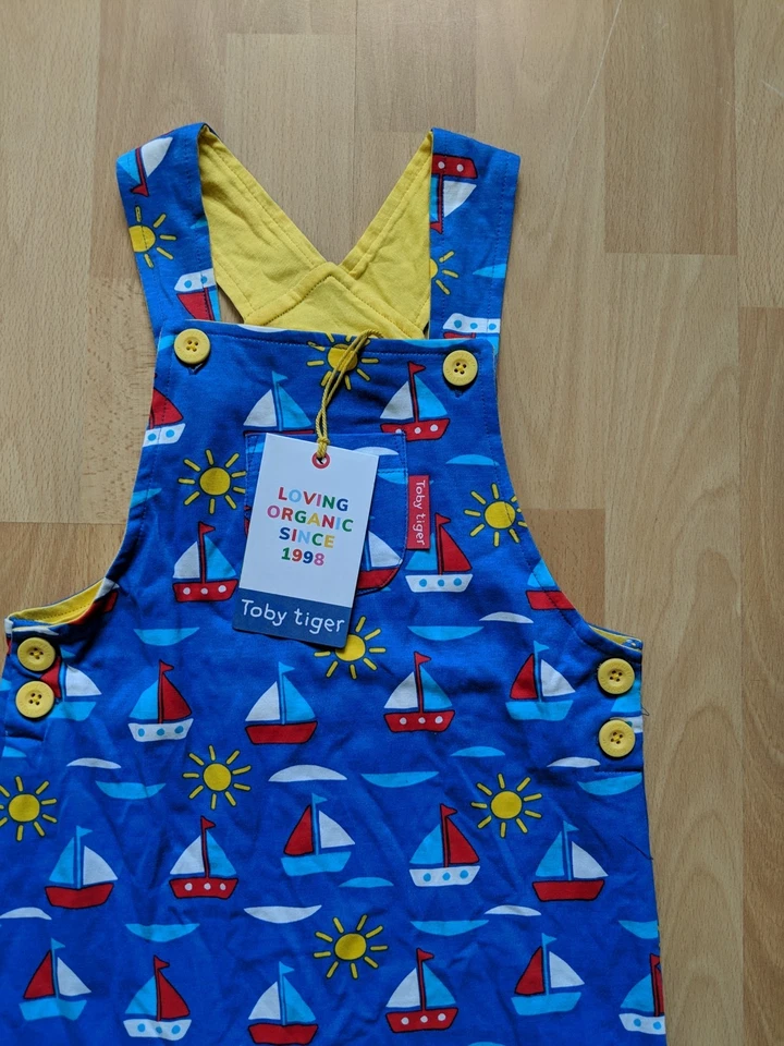 Toby Tiger Jungen Body blau bunt Größe 98 - Bild 3 von 4