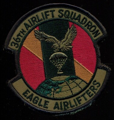 USAF 36th Airlift Squadron Eagle Lifters Patch CP-1