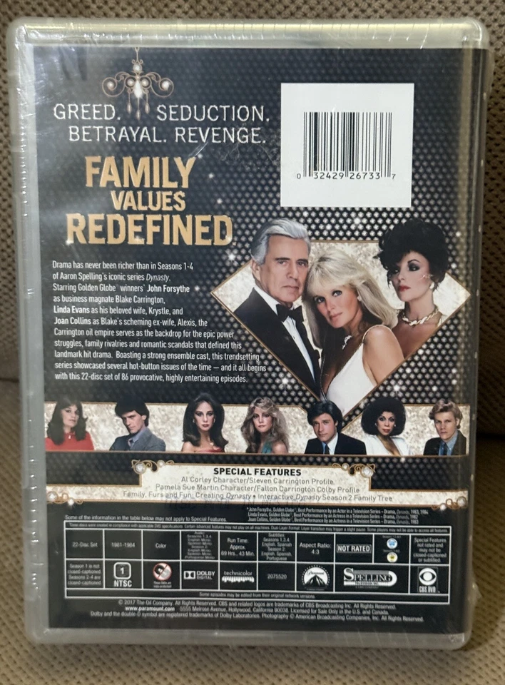 Dynasty [22 DVD Box Set] Seasons 1-4 * Linda Evans, Joan Collins, John Forsythe - Image 4 of 4