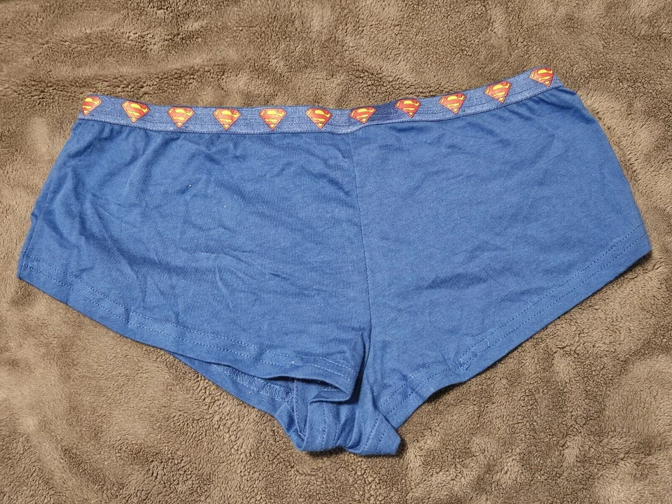 SuperGirl Intimates Women's Hipster 100% Cotton Panties Sz: SMALL Color: BLUE - Image 2 of 4