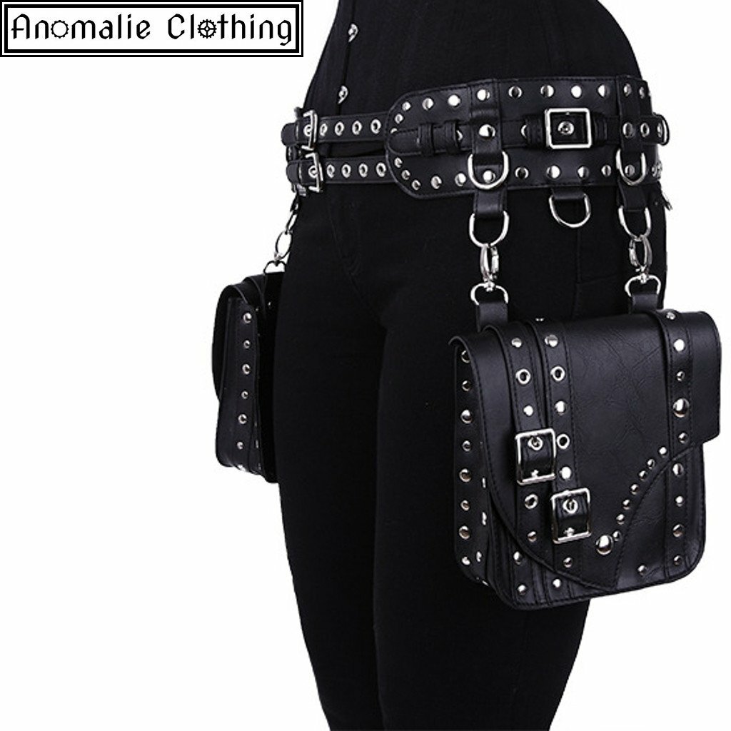Restyle Steampunk Saddlebag Utility Belt in Black | eBay