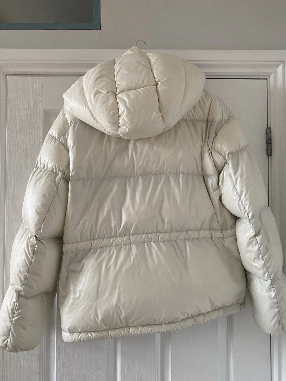 Giacca Moncler donna panna Abbaye taglia 0