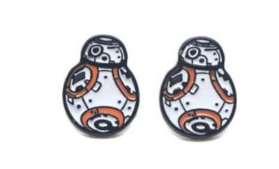 Star Wars BB8 Robot Enamel Stud Earrings