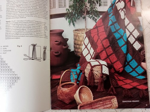 Leisure Arts Afghan Book 2 Leaflet #102 VTG 1977 Knit and Crochet 16 patterns - Picture 6 of 12