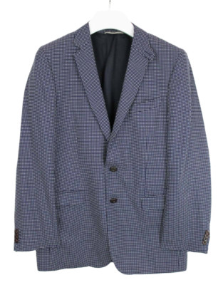 Hugo Boss Rhett2 Extra Slim Blazer Herren US 40 Kerbe Revers Wolle Muster