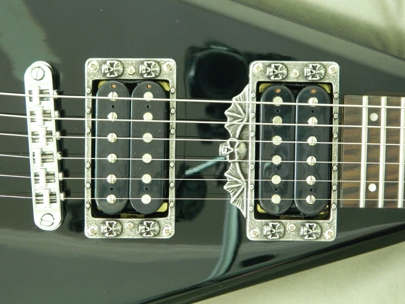 6 PIEZAS DE CALAVERA para guitarra bc rich junior JR V perillas Kk, anillos, conector, cubierta de palanca Foto 2 de 4