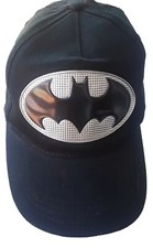 Batman Snapback Hat Black Splatter Cap Adjustable Black/Gray The Dark Knight
