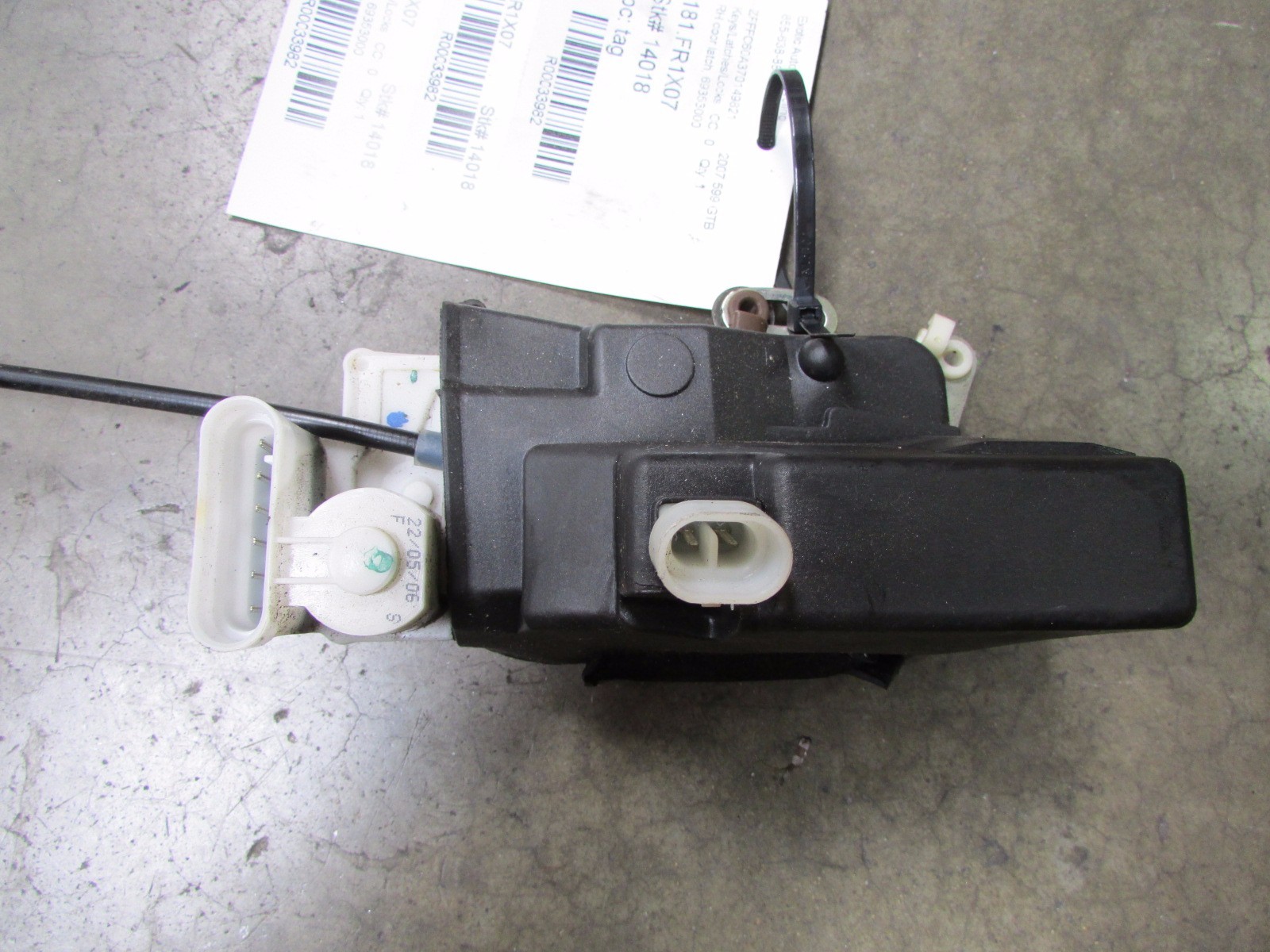 Ferrari 599 GTB Fiorano, RH, Right Side, Door Latch Assembly, Used, P/N 69353000