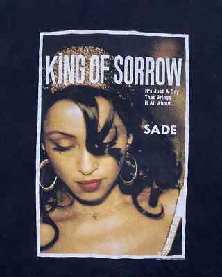SADE King Of Sorrow Short Sleeve Black Unisex S-5XL T-Shirt SADE King Of Sorrow Short Sleeve Black Unisex S-5XL T-Shirt