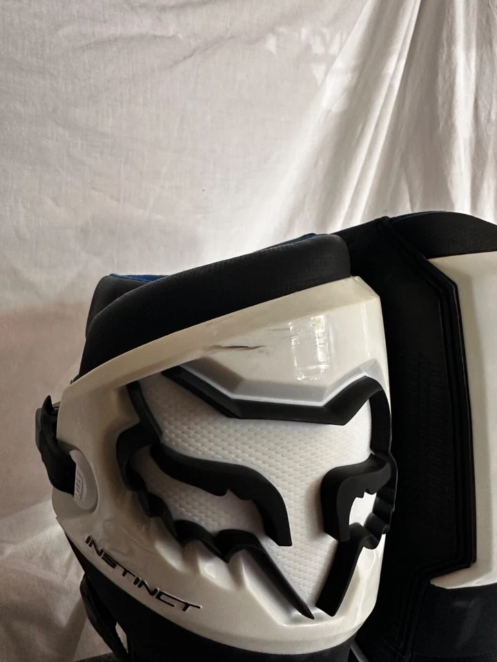 Botas Fox Racing Instinct Motocross DirtBike Talla 9 Negro Blanco 12252-021-9 Foto 3 de 3