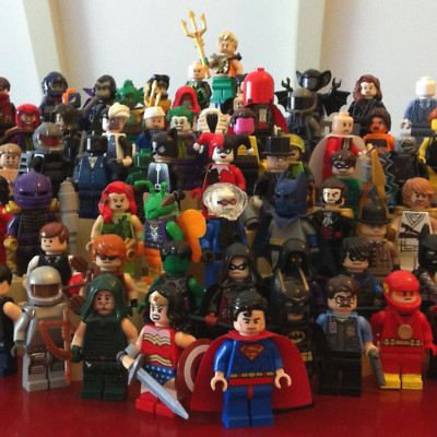 10 Lego DC Minifigs Bulk Lot Batman Minifigure Lot Justice League Figs Superman
