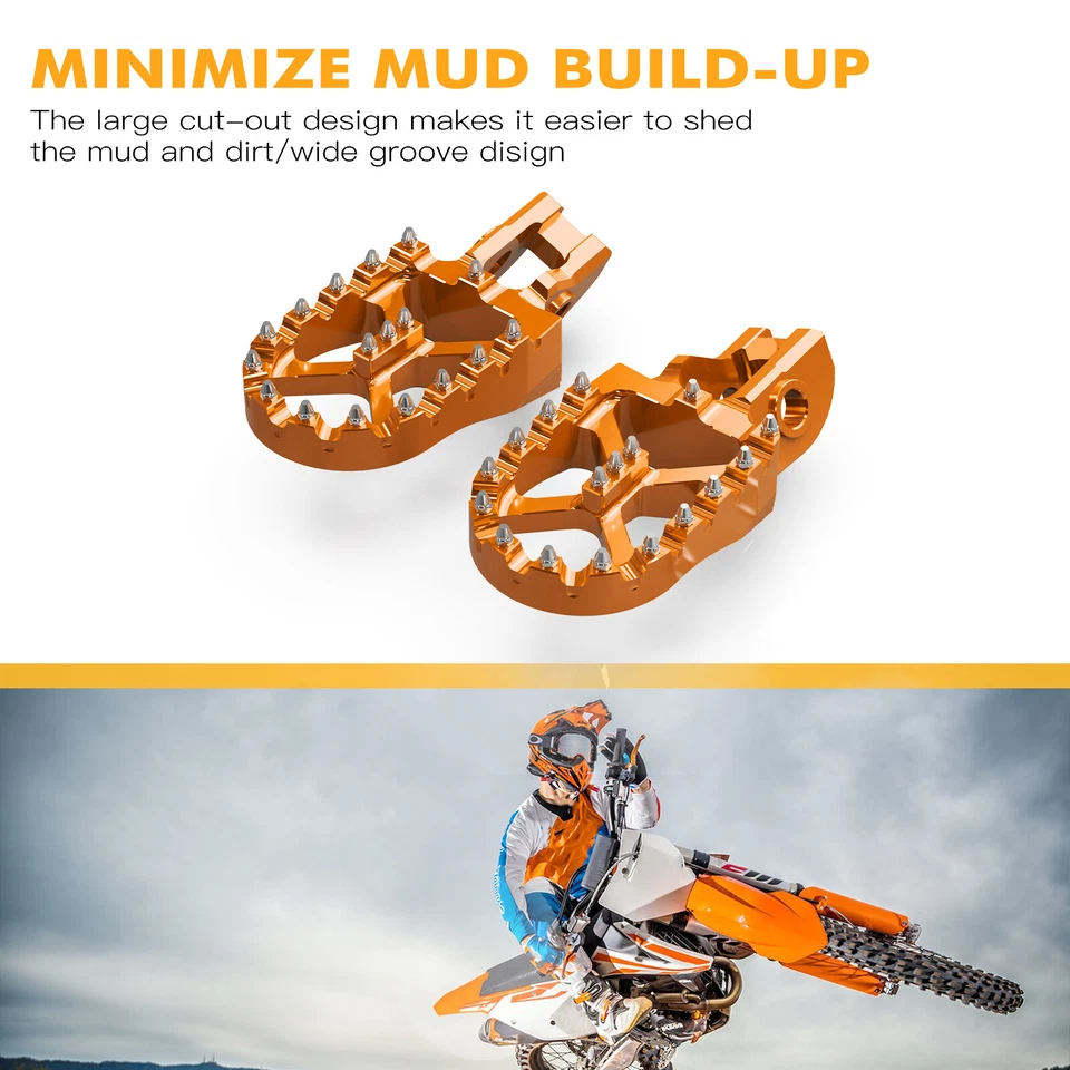 NICECNC estriberas reposapiés para KTM 150 250 300 350 450 500 EXC F XCW 2017-2023 Foto 3 de 4