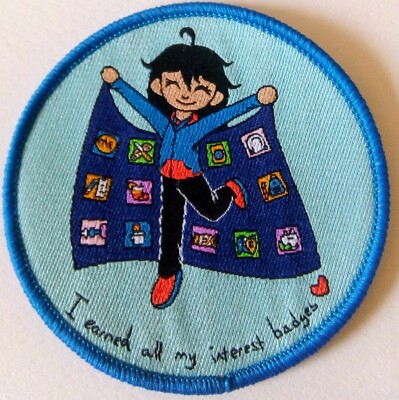 Girlguiding Guide Ich verdiente alle meine Interessen Abzeichen Stoffabzeichen