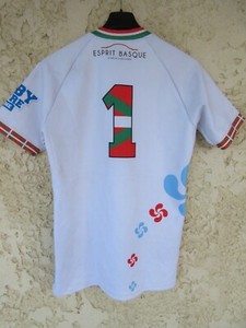 Maillot Pelote Basque Cesta Punta – Porté Par David Minvielle (Équipe De France), Taille XL, Blanc