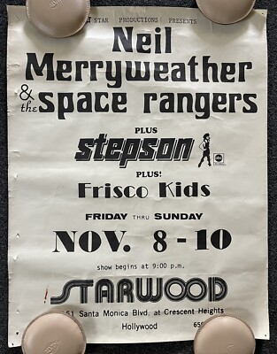 Neil Merryweather & The Space Rangers Stepson  Frisco Kids Show Poster Hollywood